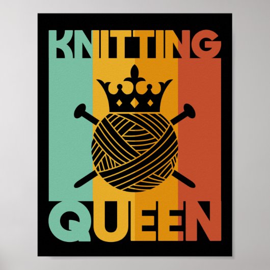 Knitting Queen Poster (Voorkant)