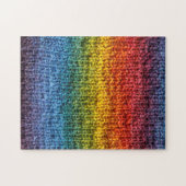 Knitting Rainbow Knit Fabric Stockinette Legpuzzel (Horizontaal)