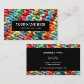 Knitting Rainbow Yarn Visitekaartje (Voorkant / Achterkant)