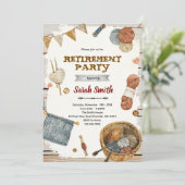 Knitting Retirement Party Invitation (Debout devant)