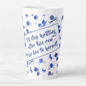 Knitting Saying Yarn Pattern Mug For Fiber Artists (Devant)