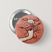 Knitting Sheep Ronde Button 5,7 Cm (Voorkant /achterkant)