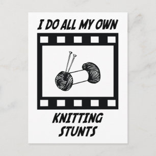 Knitting Stunts Briefkaart