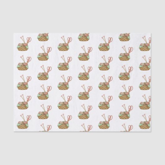 Knitting Thmed Tissuepapier (Voorkant)