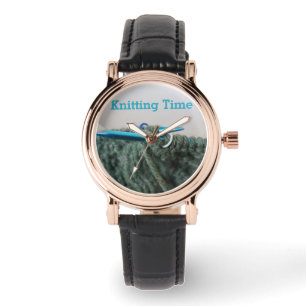 Knitting Time Joke Horloge