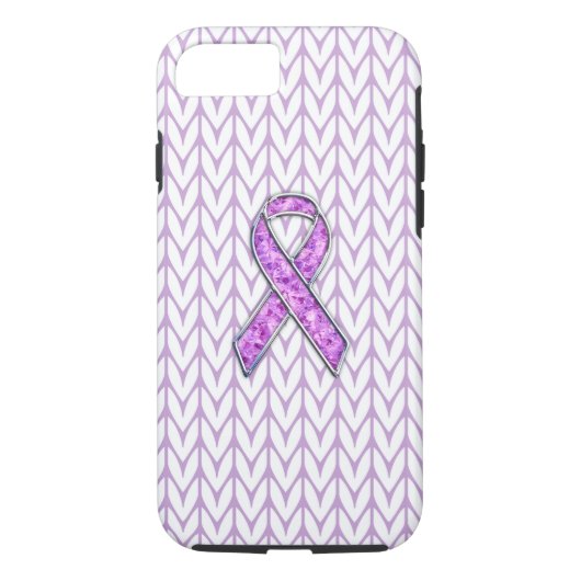 Knitting van Crystal Pink Ribbon Awareness Case-Mate iPhone Case (Achterkant)