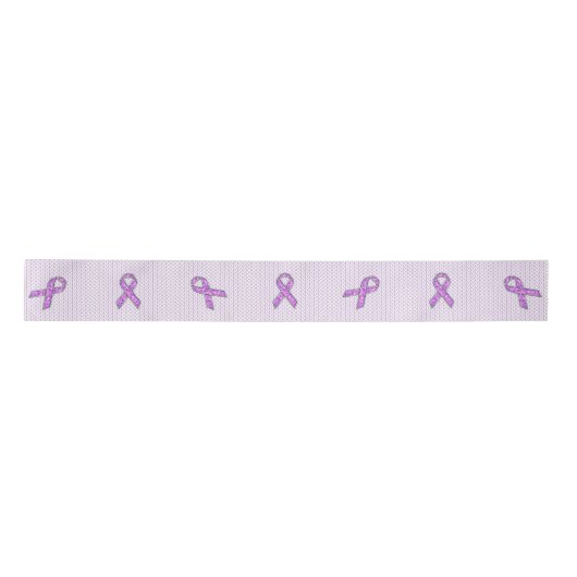 Knitting van Crystal Pink Ribbon Awareness Lint (Voorkant)