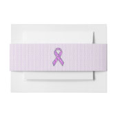 Knitting van Crystal Pink Ribbon Awareness Uitnodigingen Wikkel (Voorkant Voorbeeld)