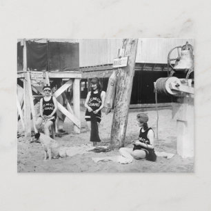 Knitting Venice Lifeguards, begin jaren 1900 Briefkaart