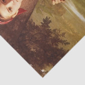 Knitting Woman van William-Adolphe Bouguereau Tissuepapier (Detail)