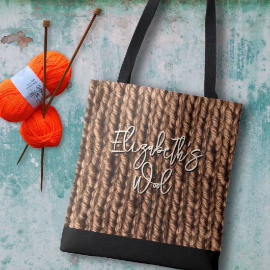 Knitting Wool Bag Personalized Draagtas