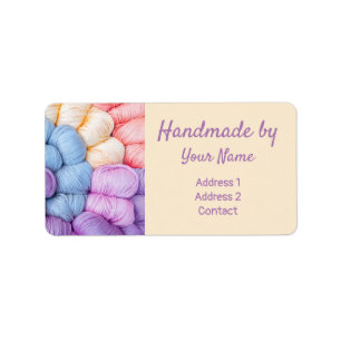 Knitting Yarn Balls Address Label