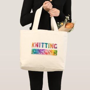 Knitting Yarn Grote Tote Bag