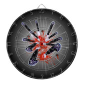 Knives Stabbing Dartboard Dartbord (Voorkant)