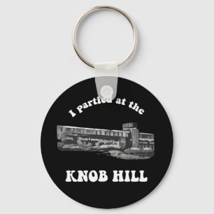 Knob Hill Sleutelhanger - White on Black