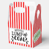 Knobbel van kolen grappig kerstgeheim kerstfeest bedankdoosjes (Geopend)