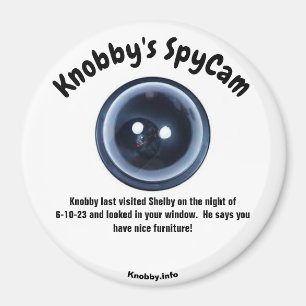 Knobby's SpyCam Shelby Fun Koelkast Magneet