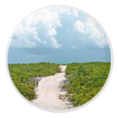 KNOBS/CUSTOM/SANDY PATH TO BEACH/FLUFFY CL KERAMISCHE KNOP (Voorkant)