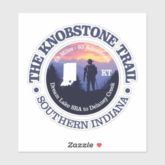 Knobstone Trail (rd2) Sticker (Vel)