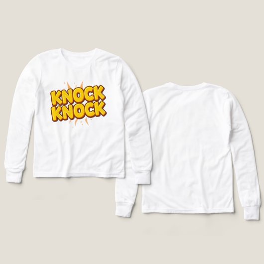 Knock knock (Voorkant /achterkant)