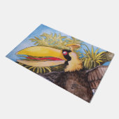 "Knock Knock Bird" Art van Mike Quinn Deurmat (Schuin)