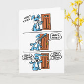 Knock Knock een paar jaar oud Kaart (Gele Bloem)