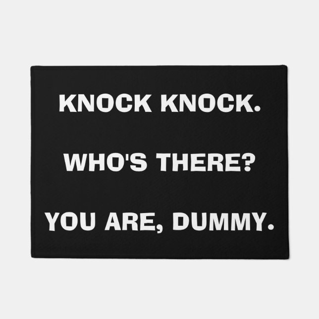 KNOCK KNOCK Funny Doormat -  Deurmat (Voorkant)