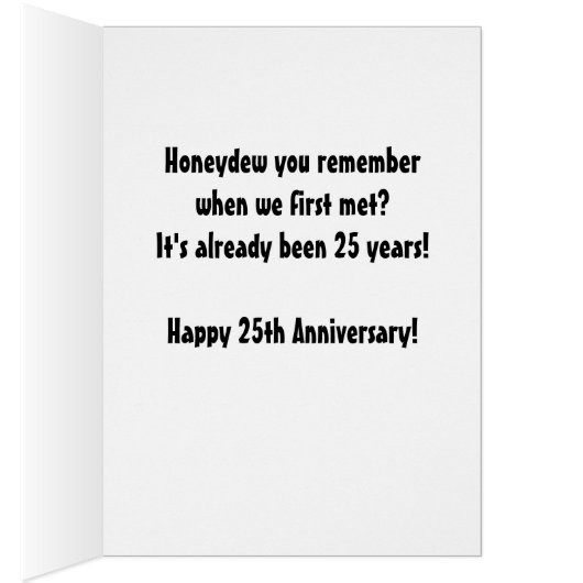 Knock Knock Honeydew mignon 25e anniversaire (Intérieur (Droit))