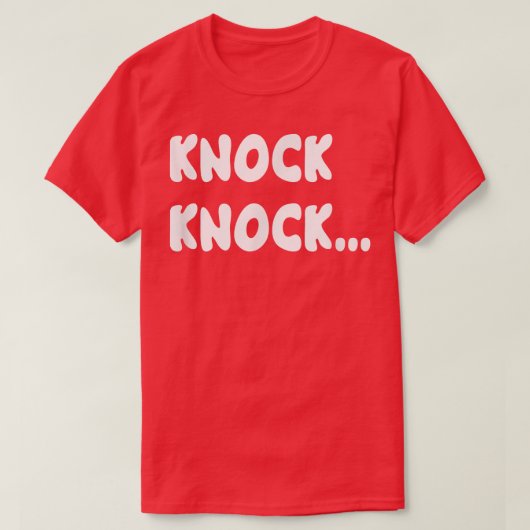 Knock Knock Joke T-shirt (Design voorkant)