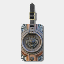 Knock Knock Lion door Knocker Bagagelabel