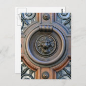 Knock Knock - Lion Door Knocker Briefkaart (Voorkant / Achterkant)