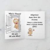 Knock Knock Qui est là ? Carte de vœux (Intérieur)
