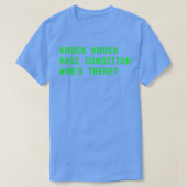 Knock Knock Race Condition Wiens er Programming T-shirt (Design voorkant)