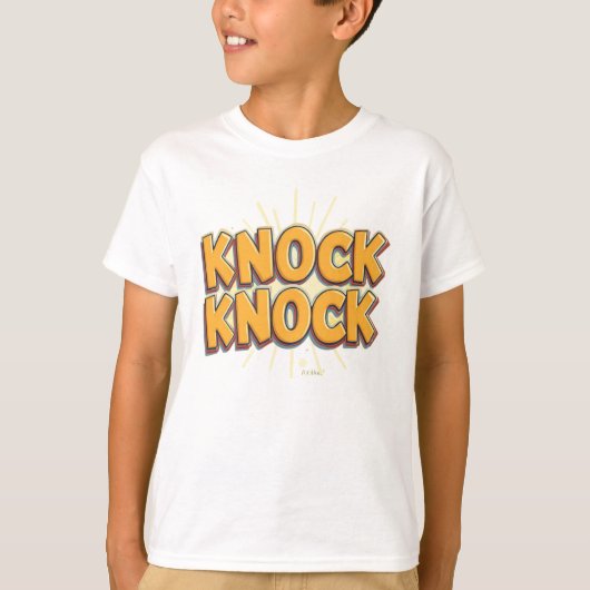 Knock knock t-shirt (Voorkant)