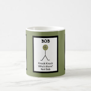 Knock Knock - Wie is er - niet Bob Koffiemok