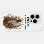 Knock of the Reaper: Herfstgotiek iPhone Hoesje (Achterkant horizontaal)