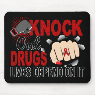 Knock Out Drugs 2 Vrouw vuist Muismat