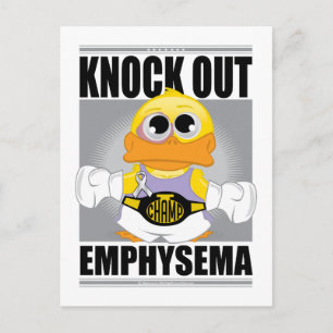 Knock Out Emfysema Briefkaart
