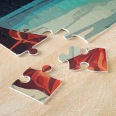 Knock-out ronde: boksactie legpuzzel (Zijkant)