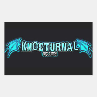 KNOCTURNAL RECORDS BLAUWE LOGO STICKER