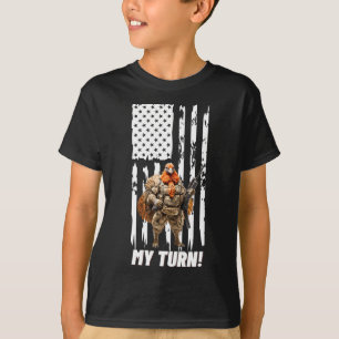 Knoedel Knoedel Mijn Beurt Grappige Usa Vlag T-shirt
