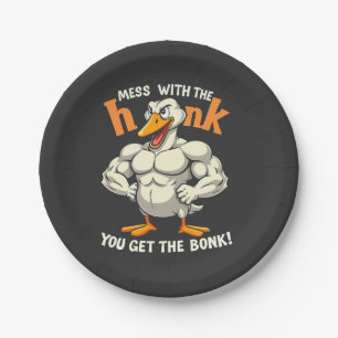 Knoeien met de honk krijg je de Bonk Fitness Papieren Bordje