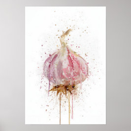 Knoflook Bol Groente Poster