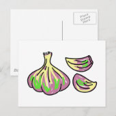 knoflook briefkaart (Voorkant / Achterkant)