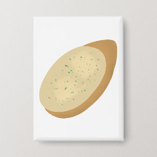 Knoflook Brood Snee Geschenk voor Etenliefhebbers Button