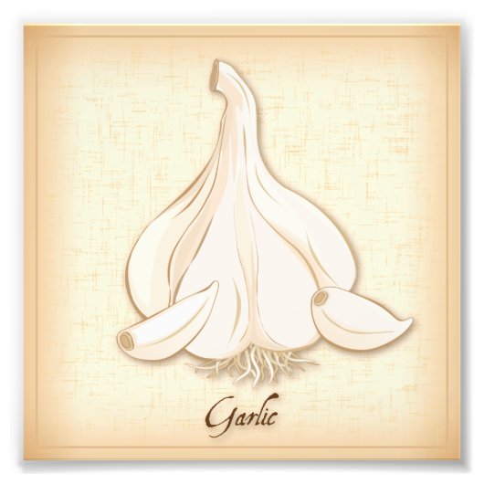 Knoflook-fotoafdrukken Foto Afdruk (Voorkant)