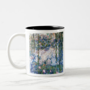Knoflook Lilies Water Lilies Fine Art Spoof Tweekleurige Koffiemok