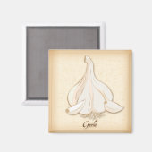 Knoflook Magnet Magneet (Voorkant / Achterkant)