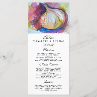 Knoflook Portret Collage Schilderij Artistiek Menu