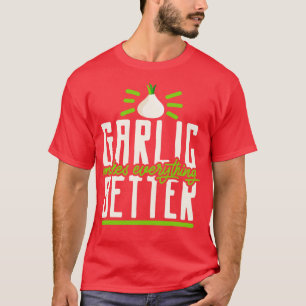 Knoflook teentjes knoflook liefhebber koken t-shirt